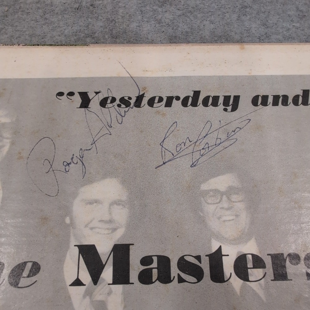 The Masters Quartet Yesterday and Today Signed Vinyl LP Creation Records CR 102 - Picture 4 of 5